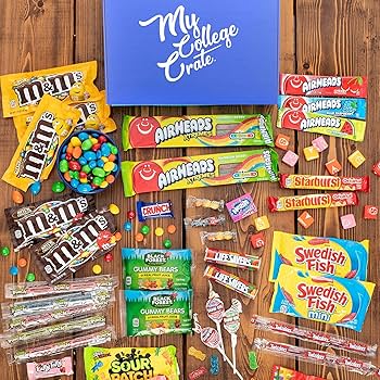 Amazon.com: College Candy Snack Box (40 Full Size Variety) Candy